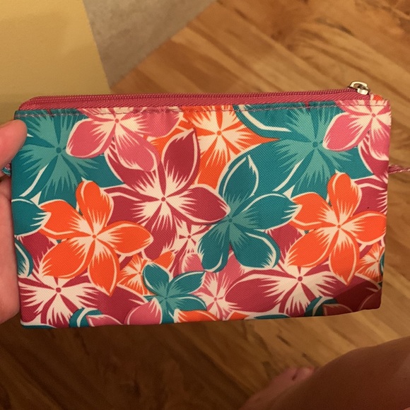 Baggallini Horizon floral print colorful crossbody bag RFID wallet organizer EUC - Picture 4 of 15